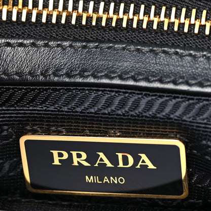 Prada Tessuto Nylon Soft Calf Small Tote Black 6 of 9