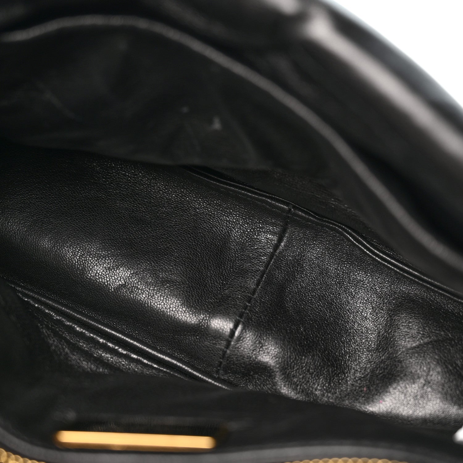Prada Nappa Soft Padded Logo Embossed Triangle Quilted Small Shoulder Bag Black 5 of 13
