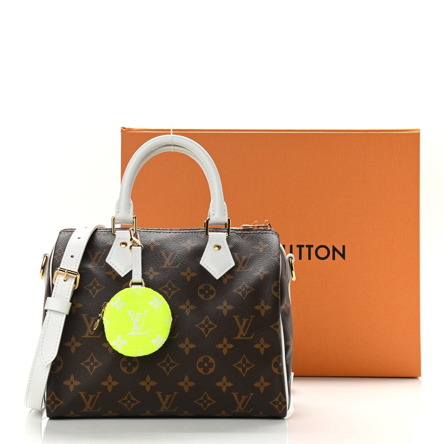 Louis Vuitton Monogram LV Match Speedy Bandouliere 25 White 9 of 9