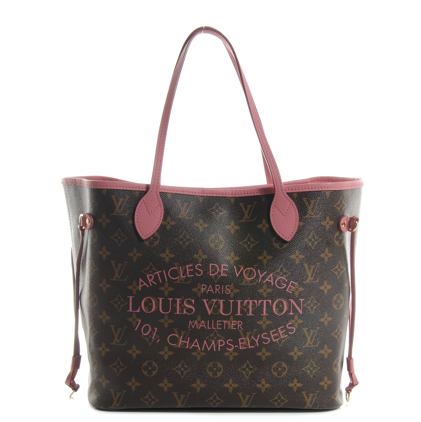 Monogram Articles de Voyage Ikat Neverfull MM Rose Velours