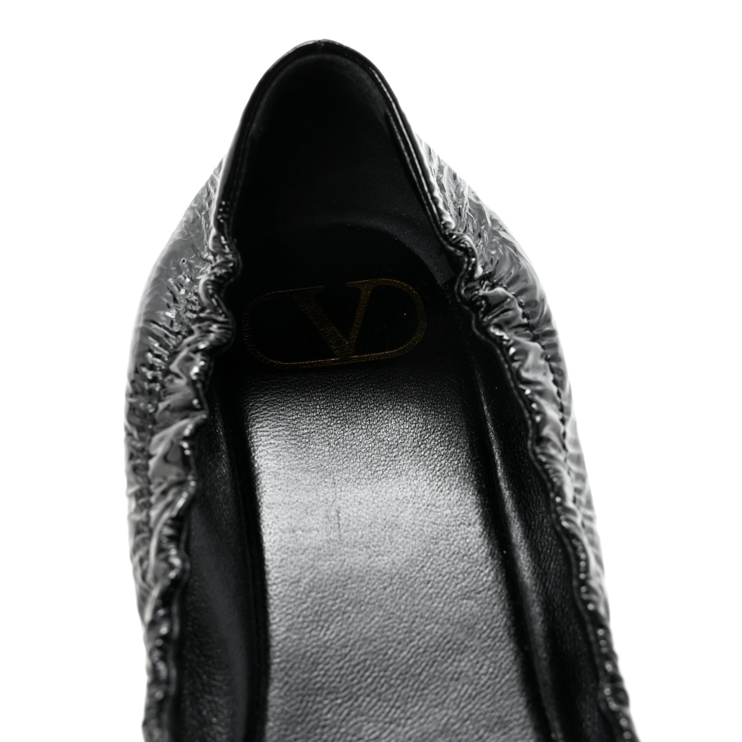 Naplack Nappa Vlogo Bow Mary Jane Ballerina Flats 37 Black