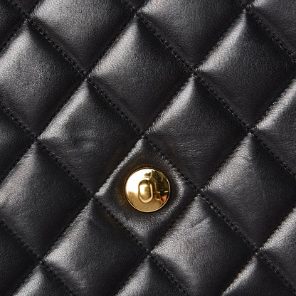 Chanel Lambskin Quilted Medium Single Flap Black 10 of 15