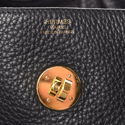 Hermes Taurillon Clemence Lindy 34 Black 6 of 6