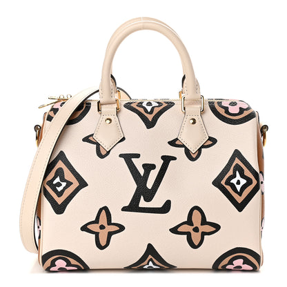 Louis Vuitton Monogram Giant Wild At Heart Speedy Bandouliere 25 Creme 1 of 8