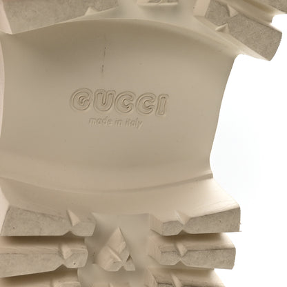 Gucci Rubber Monogram GG Go Through Platform Slide Clogs 41 Mystic White 7 of 8