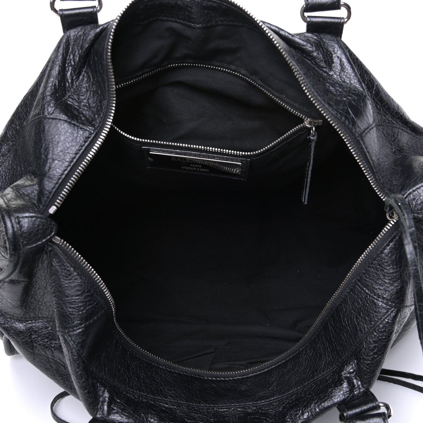 Agneau Classic Hardware Silver Work Black