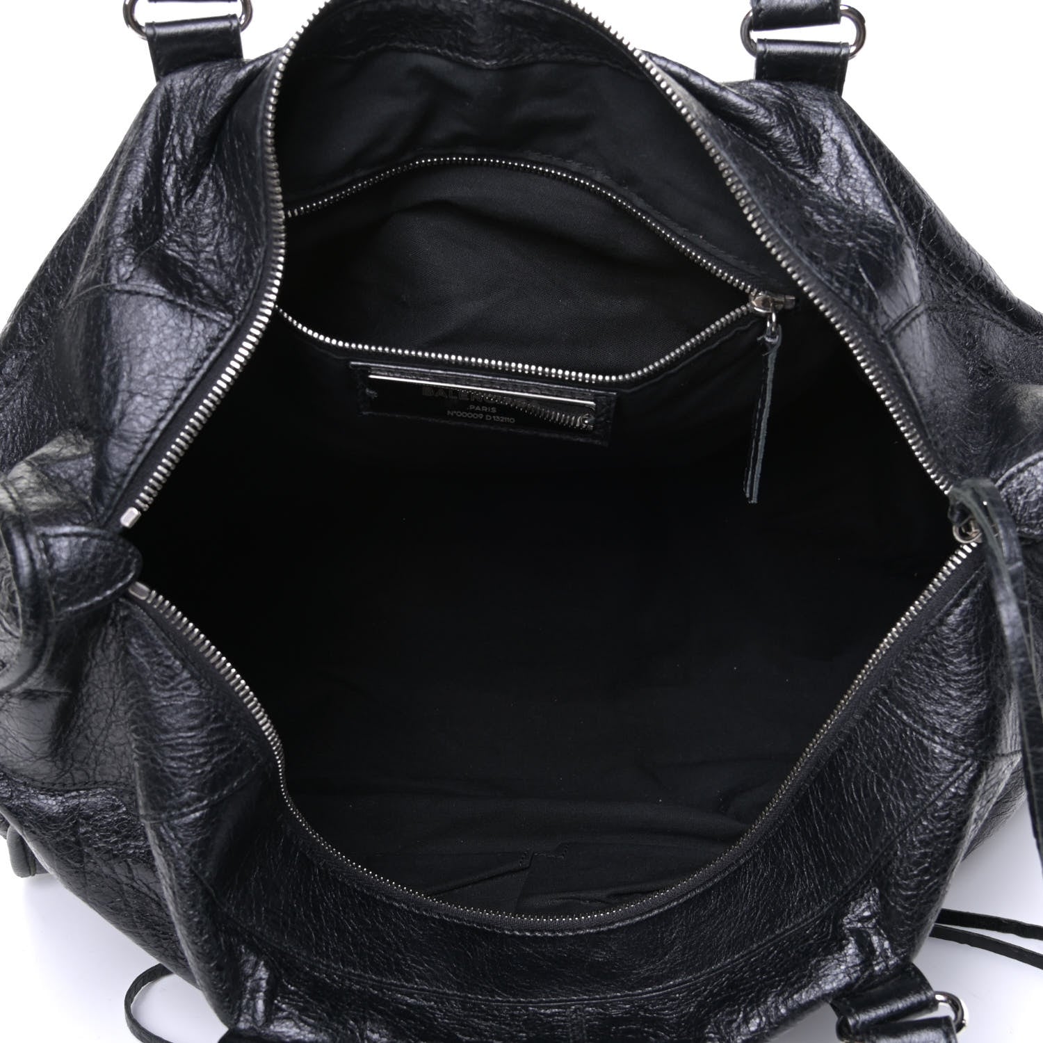 Balenciaga Agneau Classic Hardware Silver Work Black 4 of 9