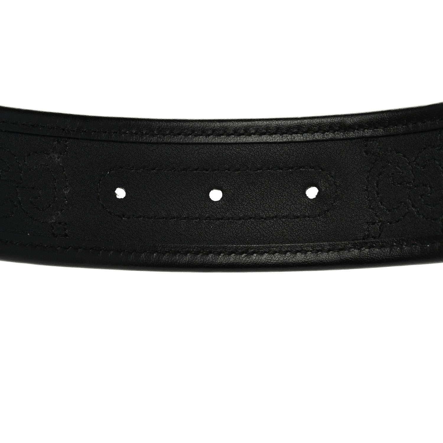 Gucci Calfskin GG Matelasse Marmont 40mm Belt 80 32 Black 5 of 5