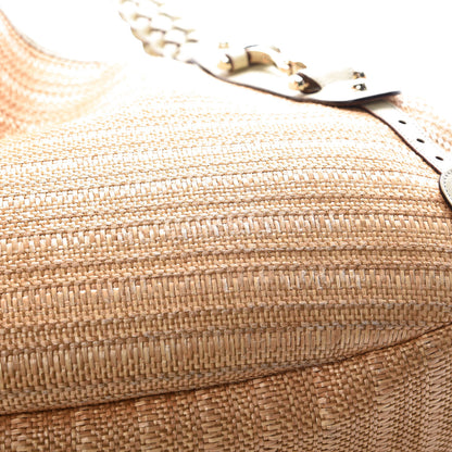 Gucci Straw Medium Pelham Shoulder Bag Off White 18 of 28