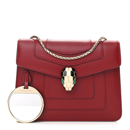 Bulgari Calfskin Serpenti Forever Crossbody Bag Ruby Red 1 of 13