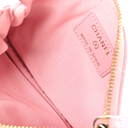 Chanel Caviar Quilted Small Multi Chain Cosmetic Case Pink 5 of 8