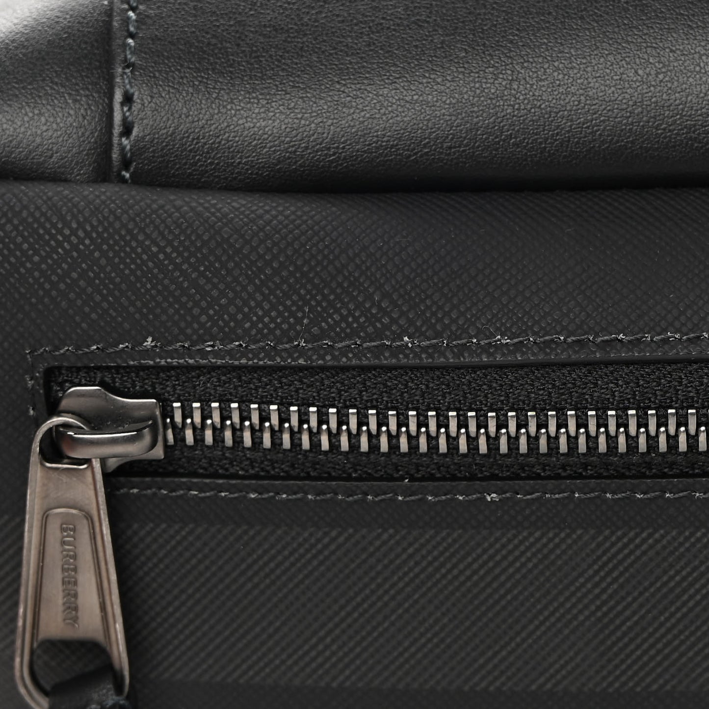 Charcoal Check Calfskin Sonny Bum Bag Charcoal