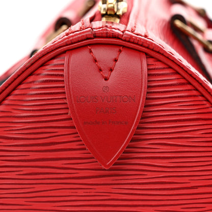 Louis Vuitton Epi Speedy 25 Castillan Red 6 of 11