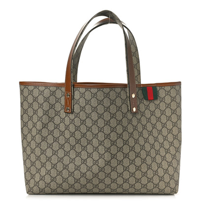 Gucci GG Plus Monogram Medium Signature Web Loop Tote Light Brown 1 of 11