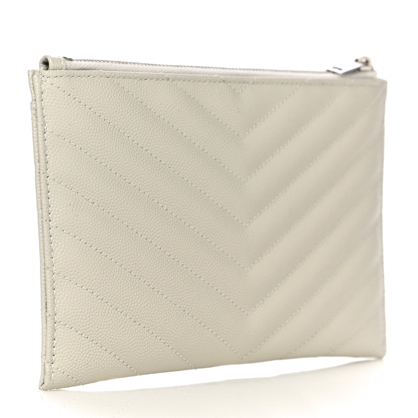 Grain De Poudre Chevron Monogram Bill Pouch Crema Soft