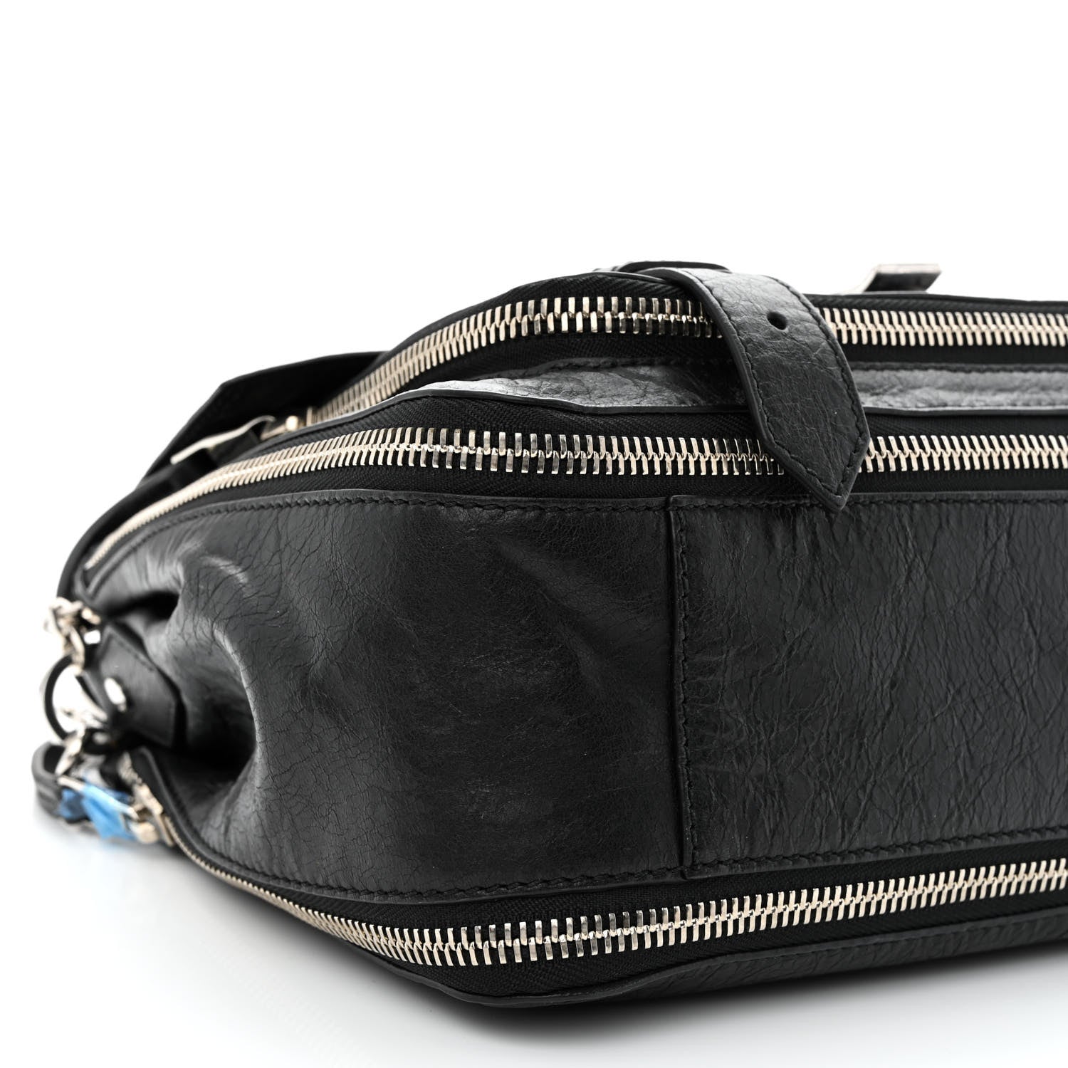 Proenza Schouler Lambskin Medium PS1 Plus Zip Satchel Black 8 of 9