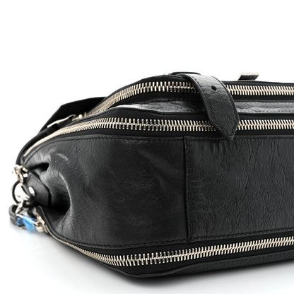 Proenza Schouler Lambskin Medium PS1 Plus Zip Satchel Black 8 of 9