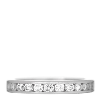 Tiffany Platinum Diamond 3mm Wedding Band Ring 50 5.5 3 of 4