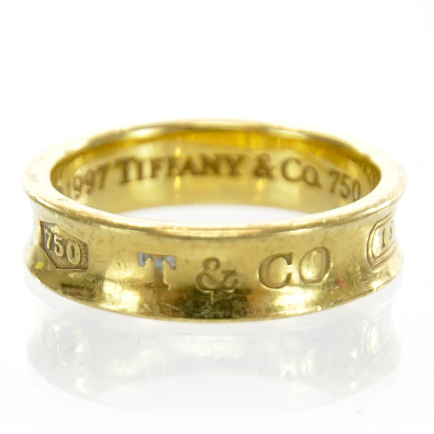 18k Yellow Gold 1837 Ring Size 10