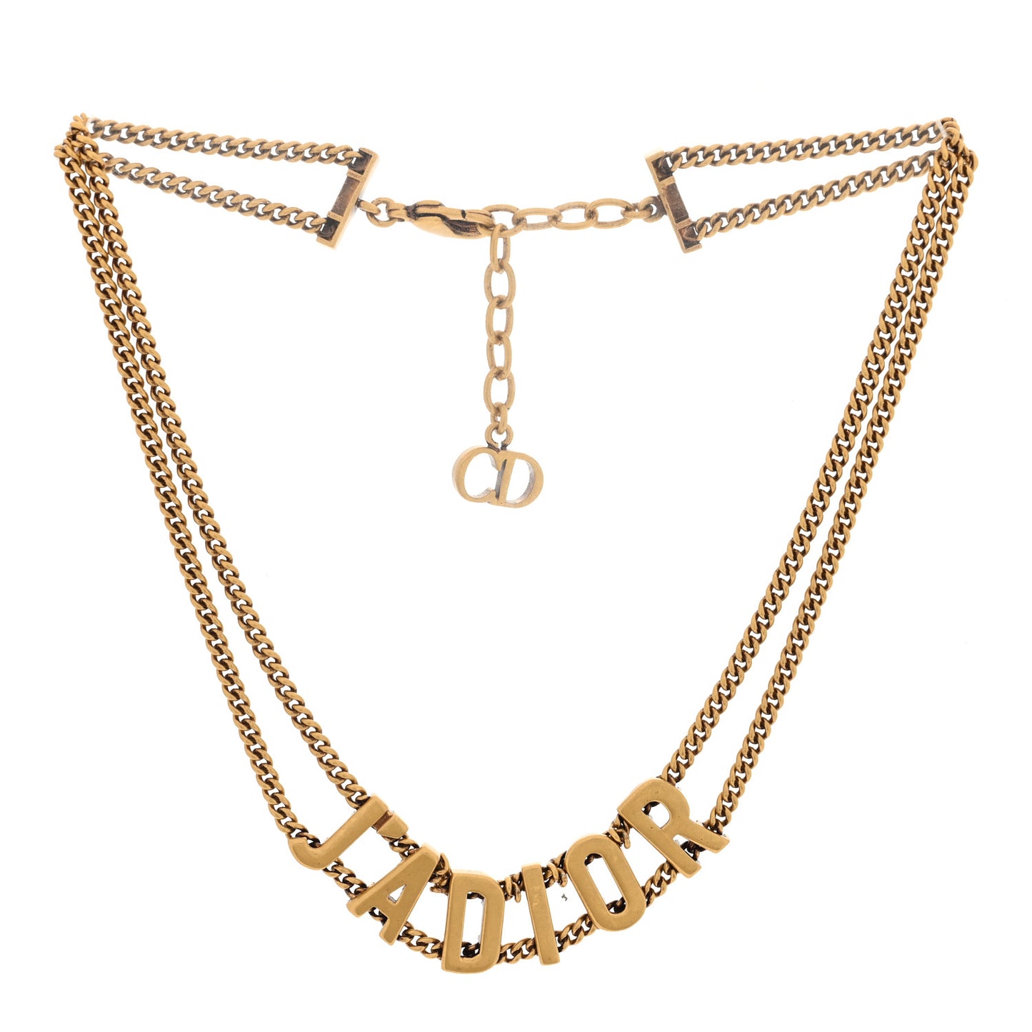 Metal J'Adior Choker Necklace Aged Gold