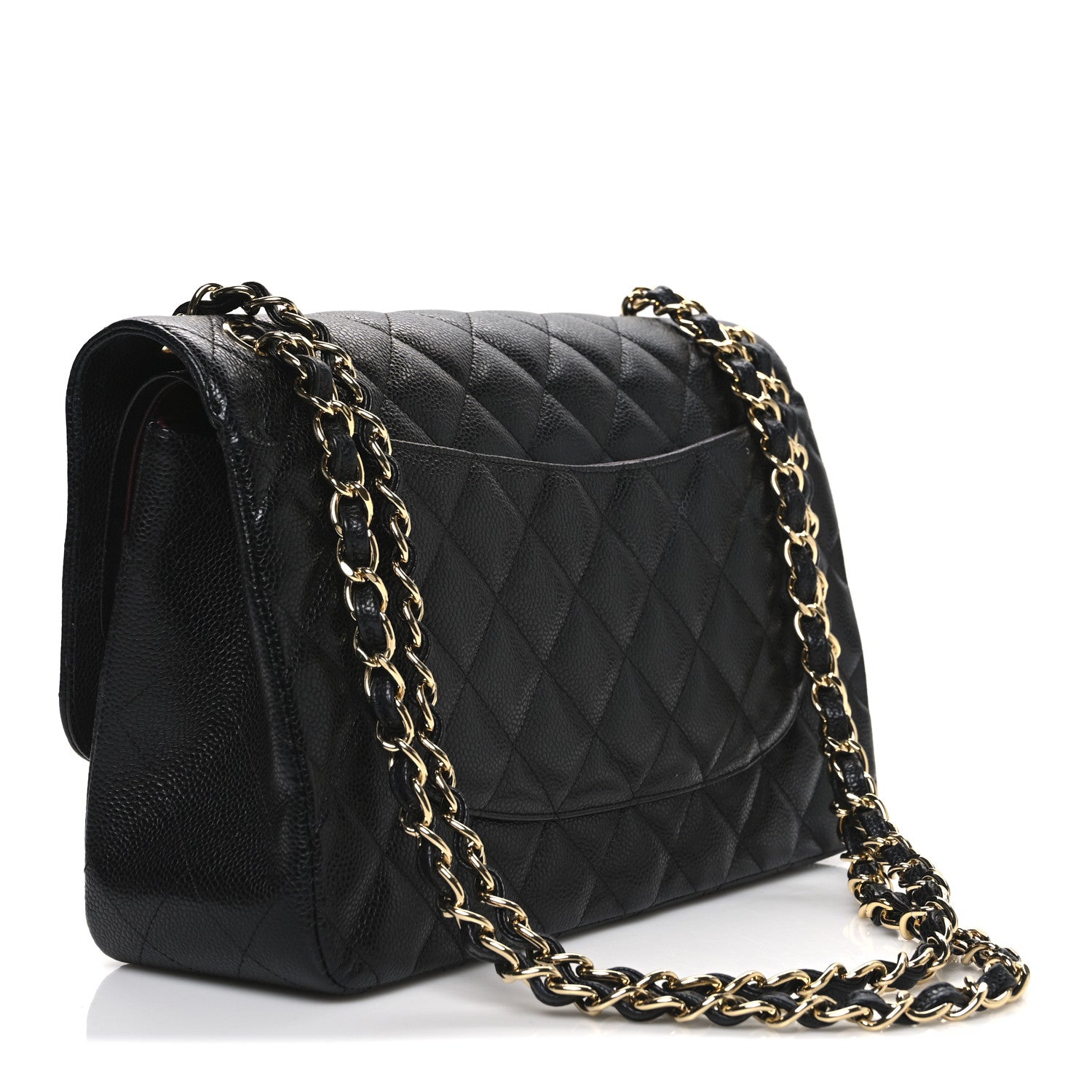 Chanel Caviar Quilted Jumbo Double Flap Black 2 of 11