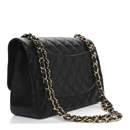 Chanel Caviar Quilted Jumbo Double Flap Black 2 of 11
