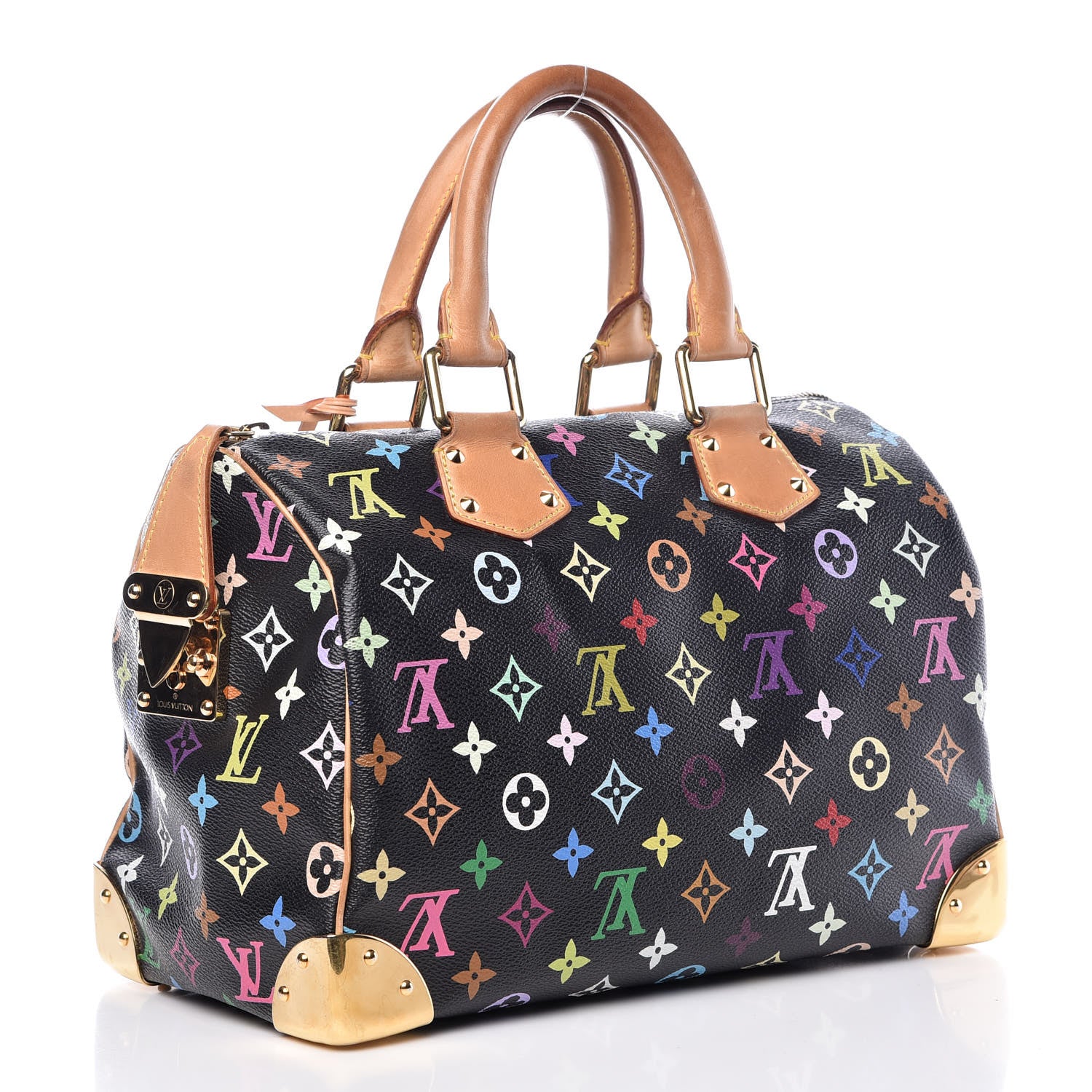 Louis Vuitton Monogram Multicolor Speedy 30 Black 3 of 10