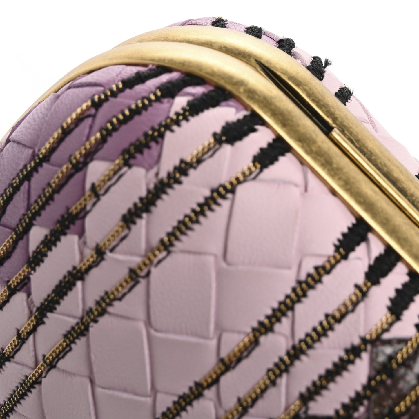 Nappa Intreccio Ayers Knot Clutch Twilight