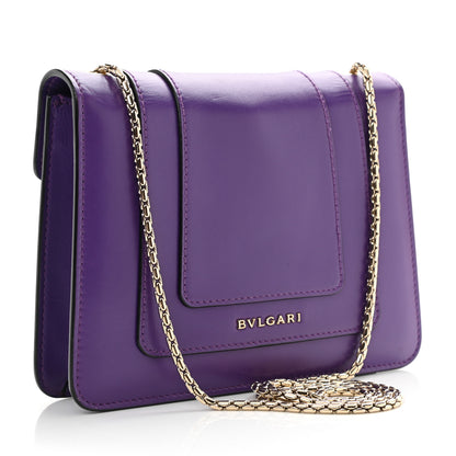 Bulgari Calfskin Serpenti Forever Crossbody Bag Amethyst 4 of 11