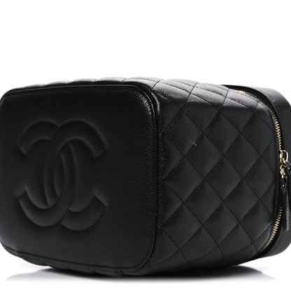 Chanel Caviar Quilted Large Vanity Pouch Black 11 of 13