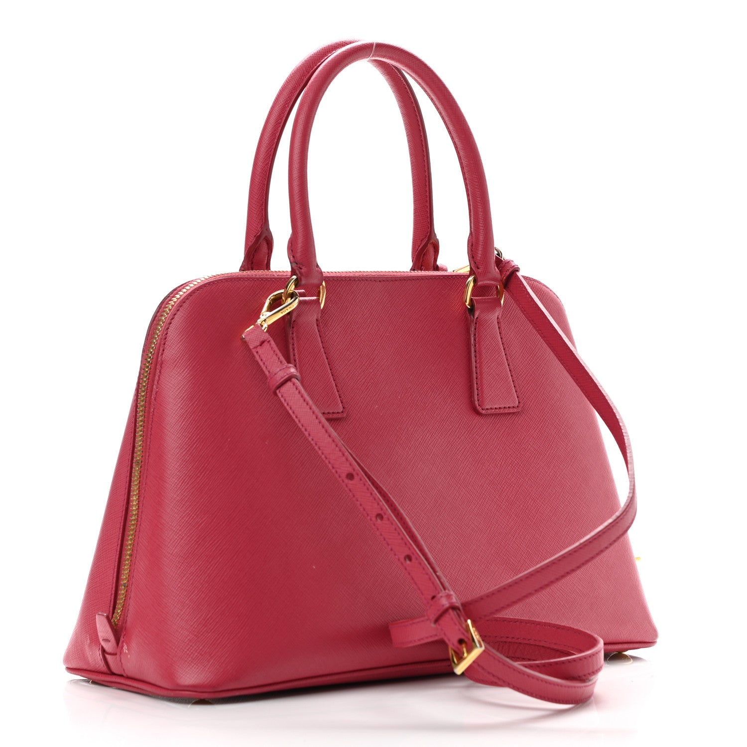 Prada Saffiano Lux Medium Promenade Tote Peonia 2 of 10
