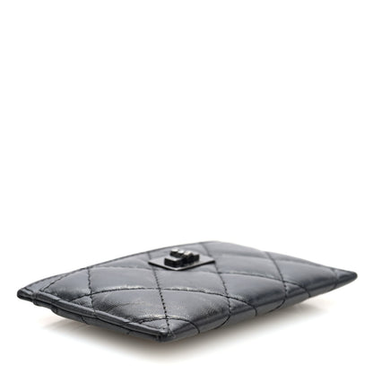 Chanel Aged Calfskin Quilted Reissue Card Holder So Black 4 of 7