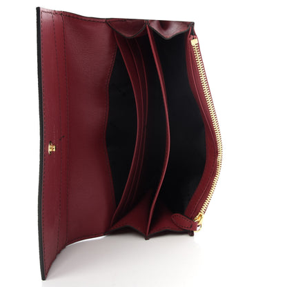 Burberry Grainy Calfskin House Check Porter Continental Wallet Russet Red 5 of 6