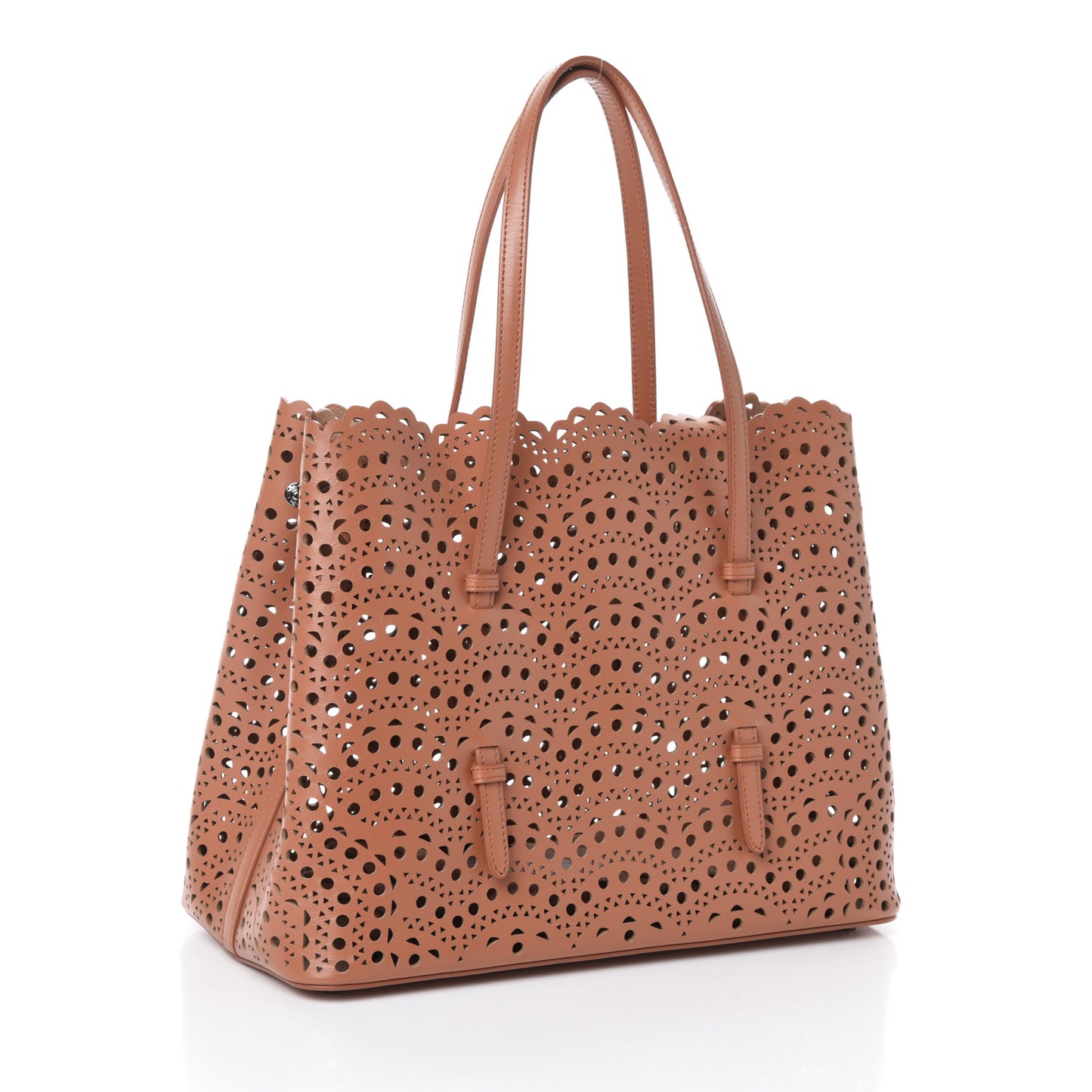 Calfskin Vienne Wave Mina 32 Bag Tan Clair