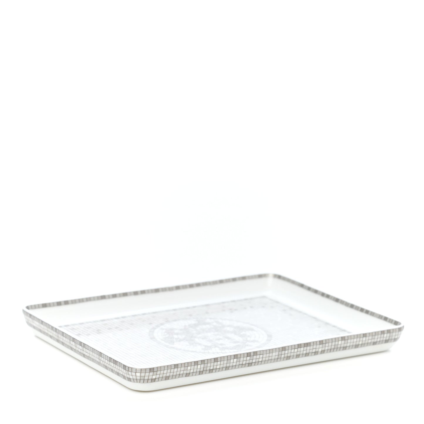 Porcelain Mosaique Au 24 Sushi Plate Platine