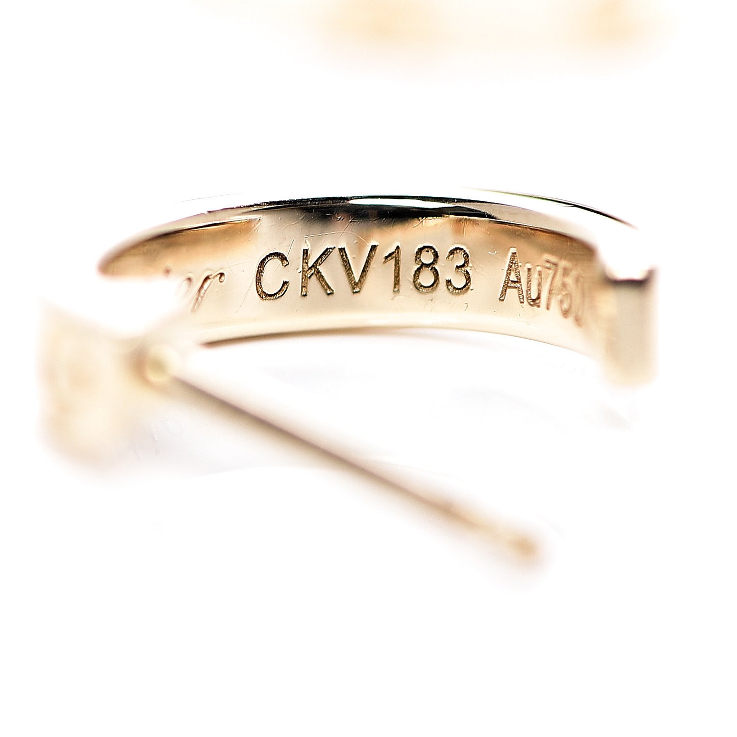 18K Yellow Gold Small LOVE Hoop Earrings