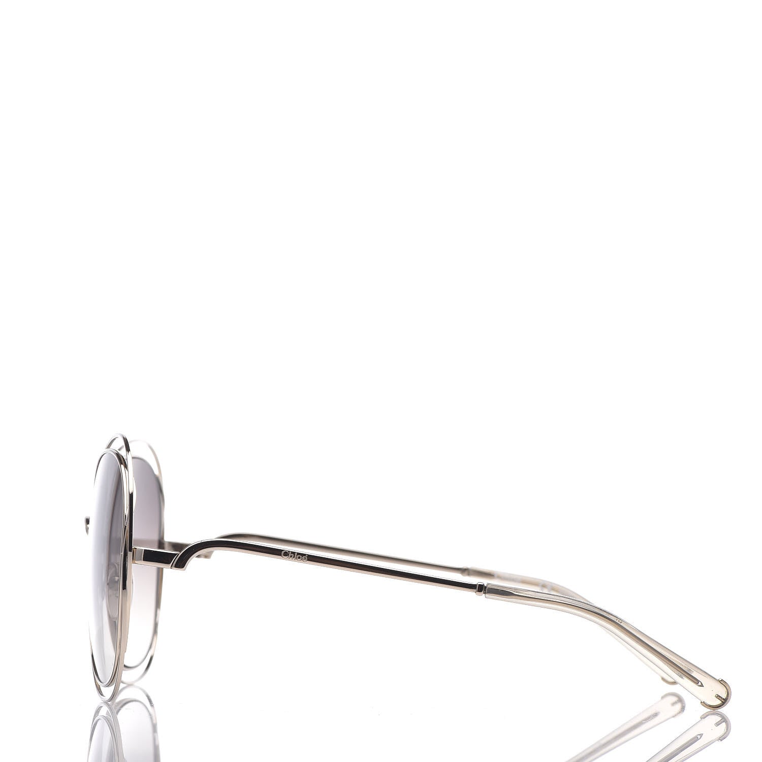 Chloe Oversize Round Carlina Sunglasses CE119S Grey 3 of 7