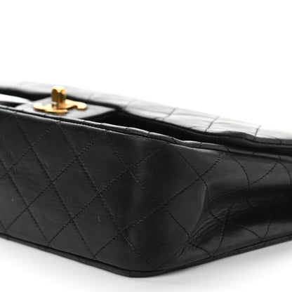 Chanel Lambskin Quilted Medium Double Flap Black 10 of 18