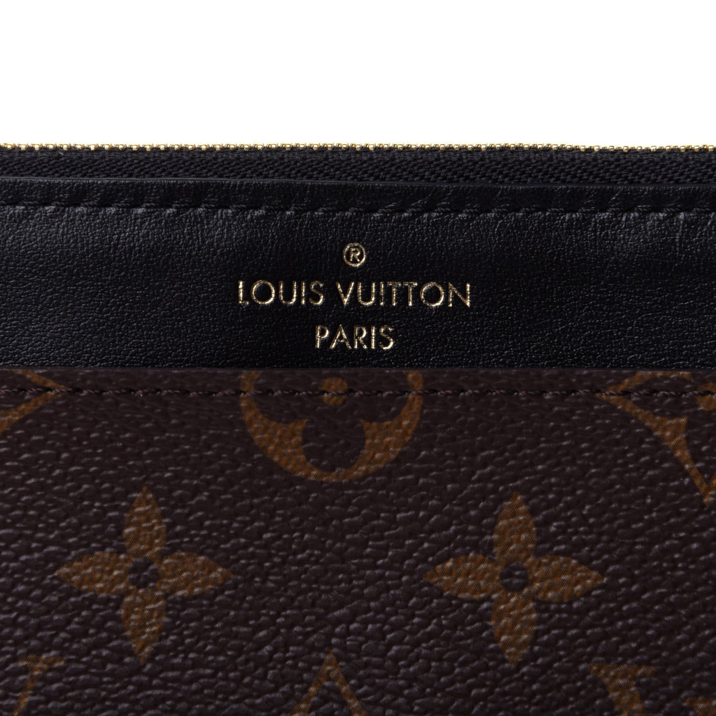 Monogram Slim Purse Black