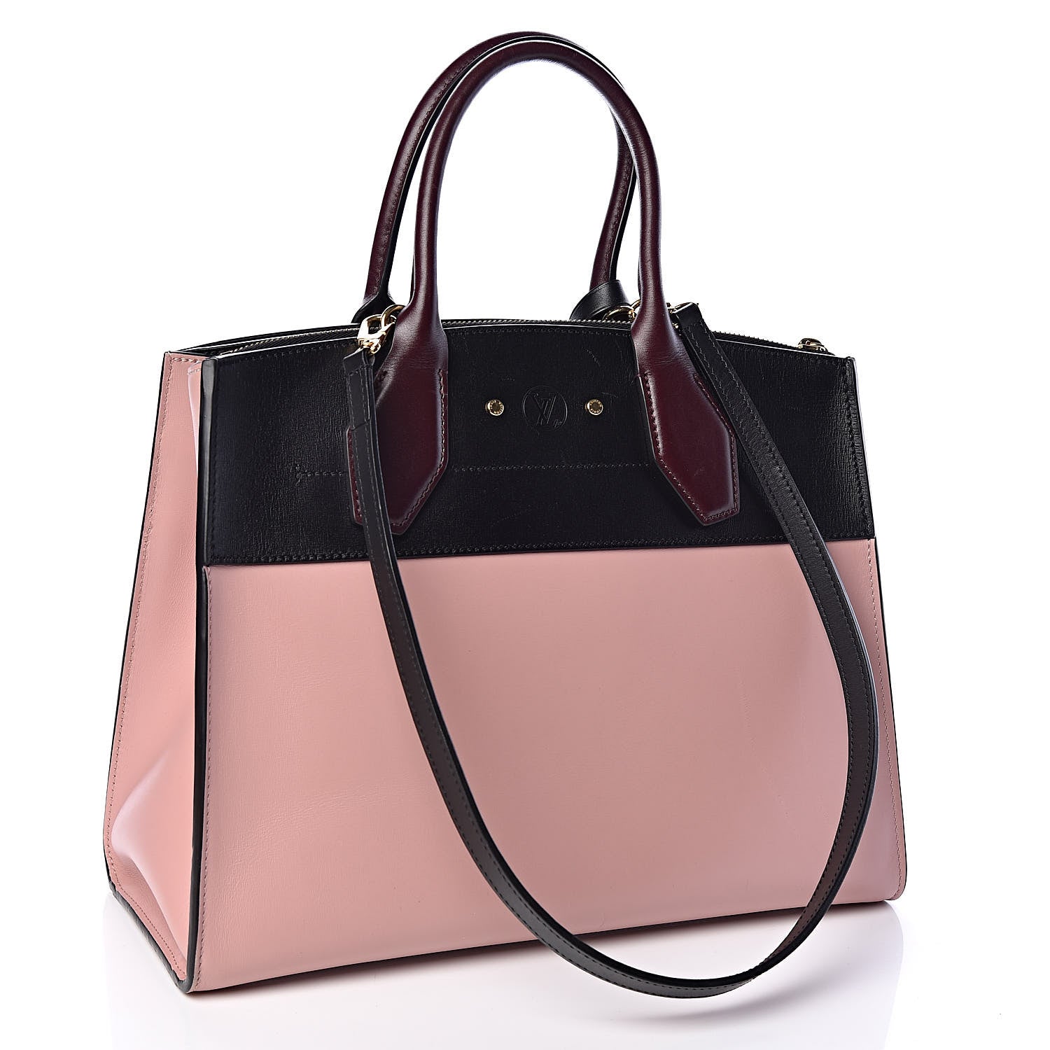 Louis Vuitton Calfskin City Steamer MM Magnolia Black 3 of 13
