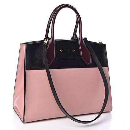 Louis Vuitton Calfskin City Steamer MM Magnolia Black 3 of 13