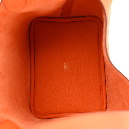 Hermes Taurillon Clemence Picotin Lock 18 PM Orange 5 of 11