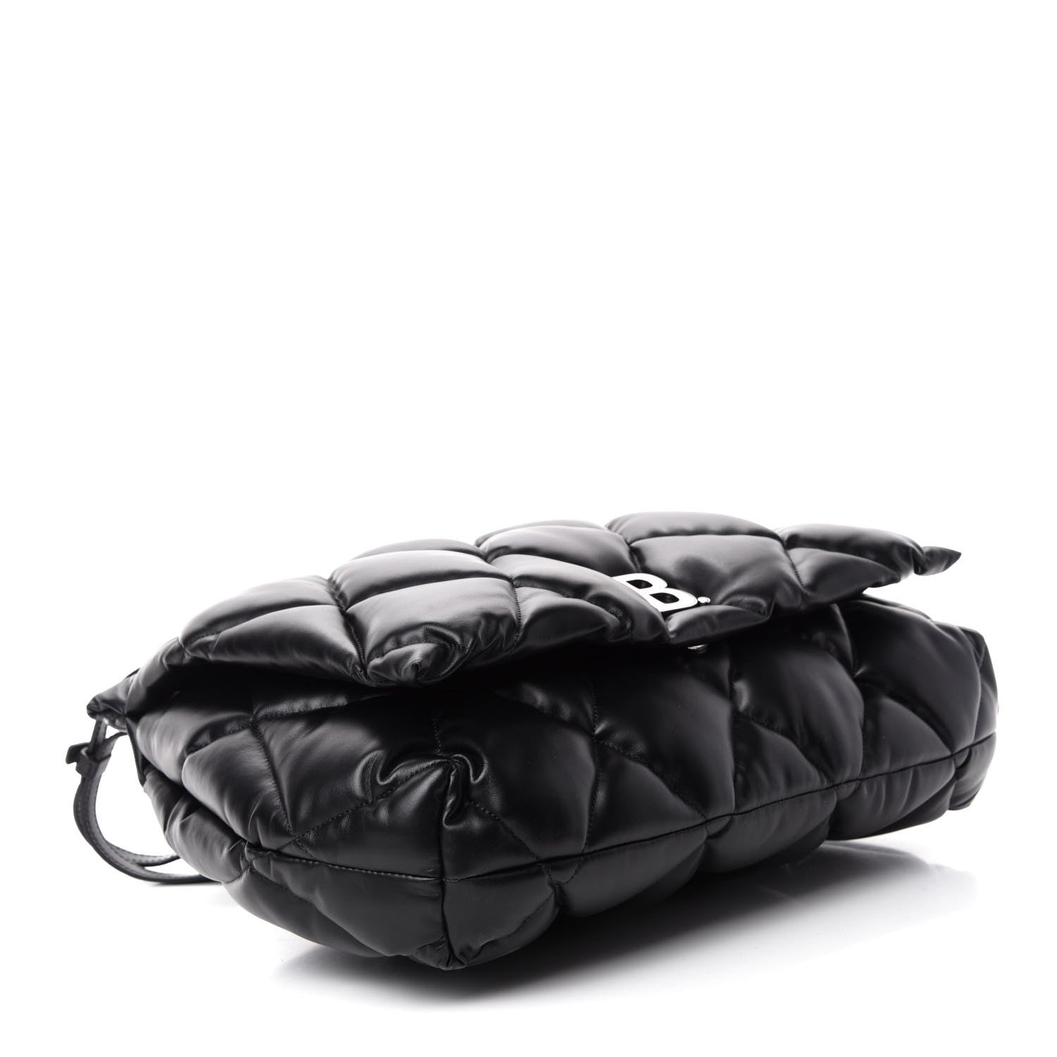 Balenciaga Nappa Calfskin Quilted Large Touch Shoulder Bag Black 4 of 14