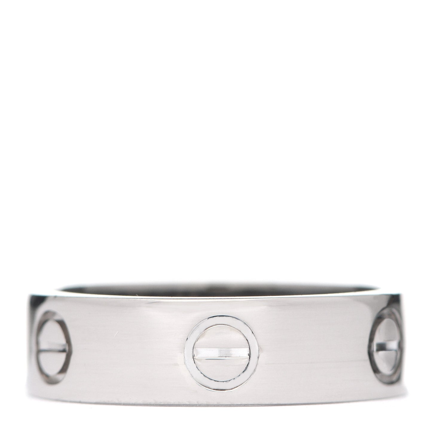 18K White Gold 5.5mm LOVE Ring 57 8