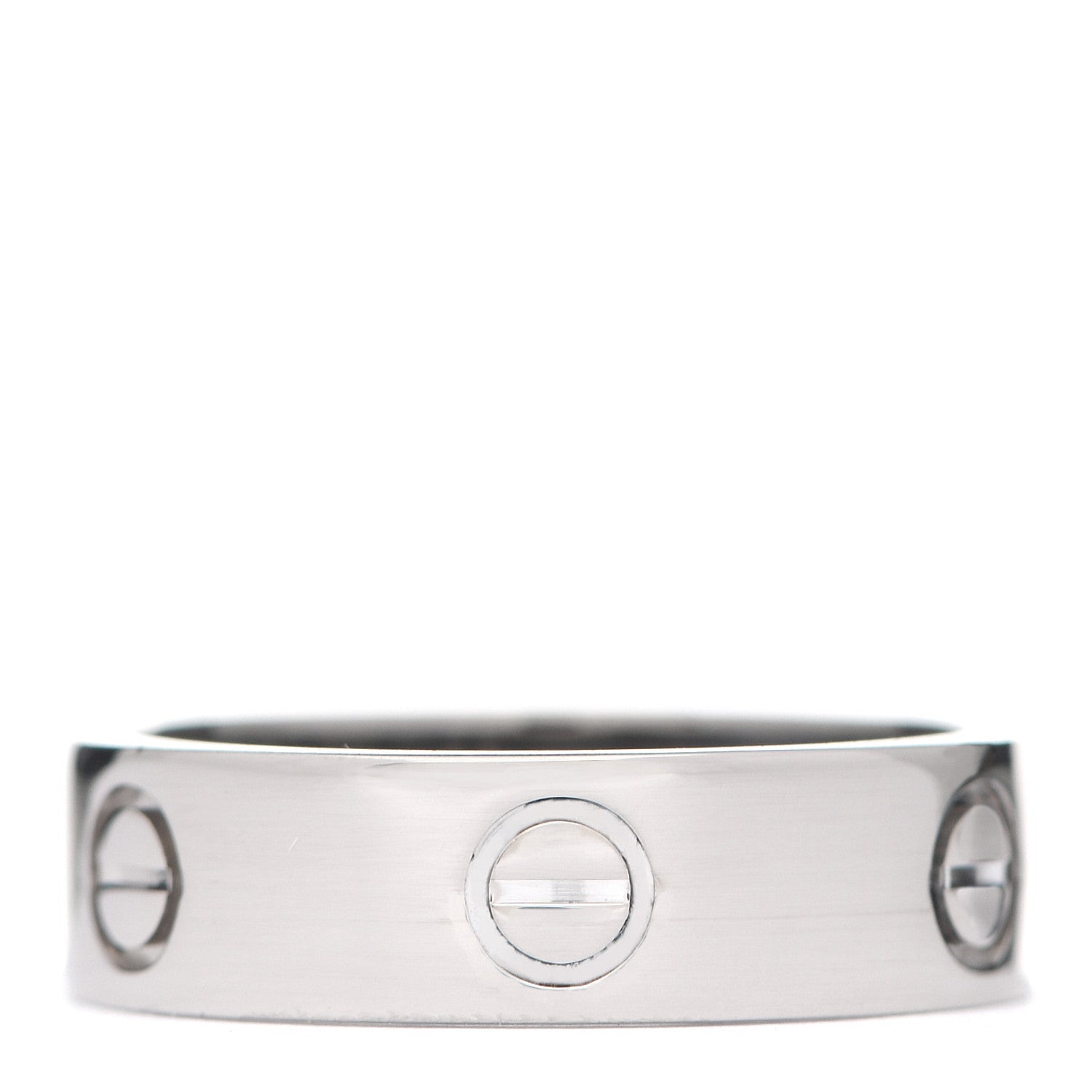 Cartier 18K White Gold 5.5mm LOVE Ring 57 8 1 of 5