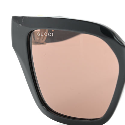 Gucci Acetate Square Frame Chain Sunglasses GG1023S Black 5 of 8