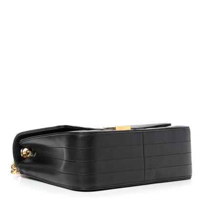 Saint Laurent Lambskin Matelasse Monogram Large Vicky Chain Bag Black 4 of 9