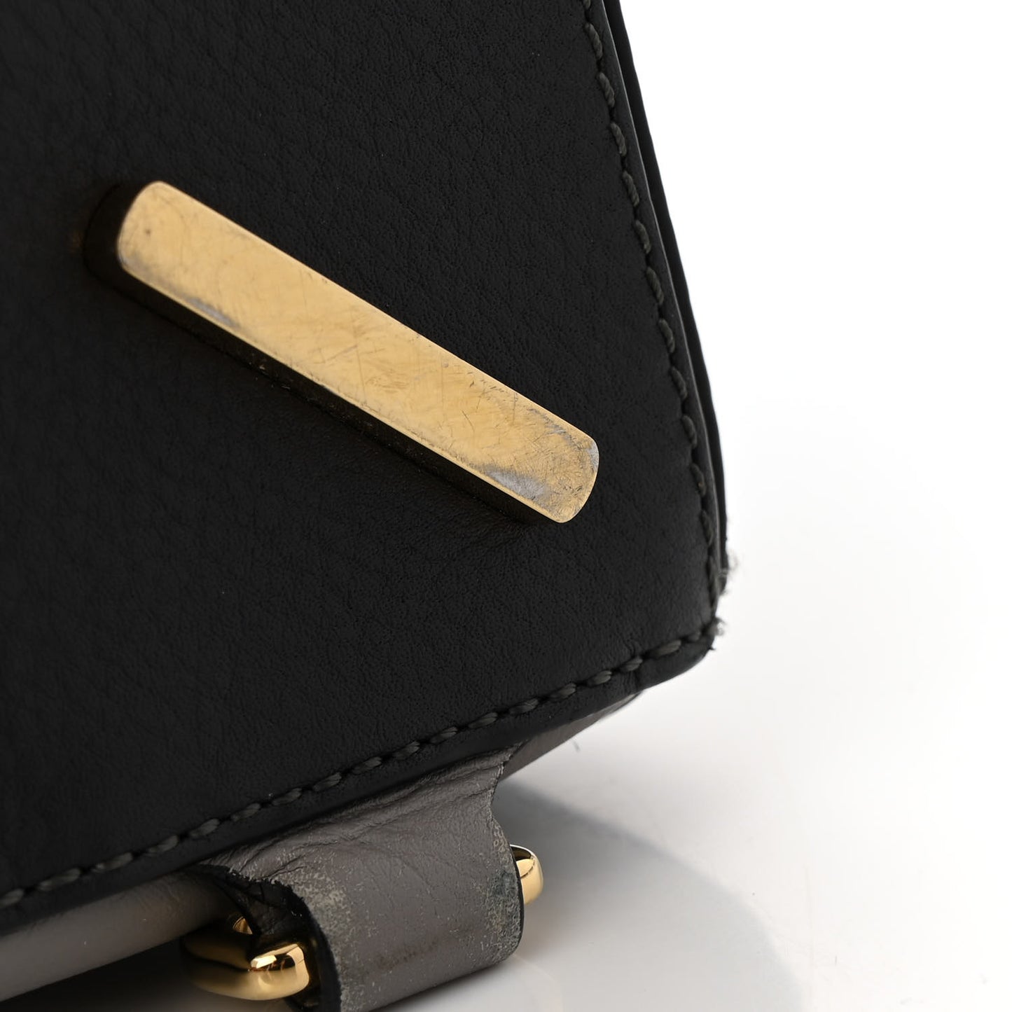 Calfskin Medium Puzzle Bag Grey Multito