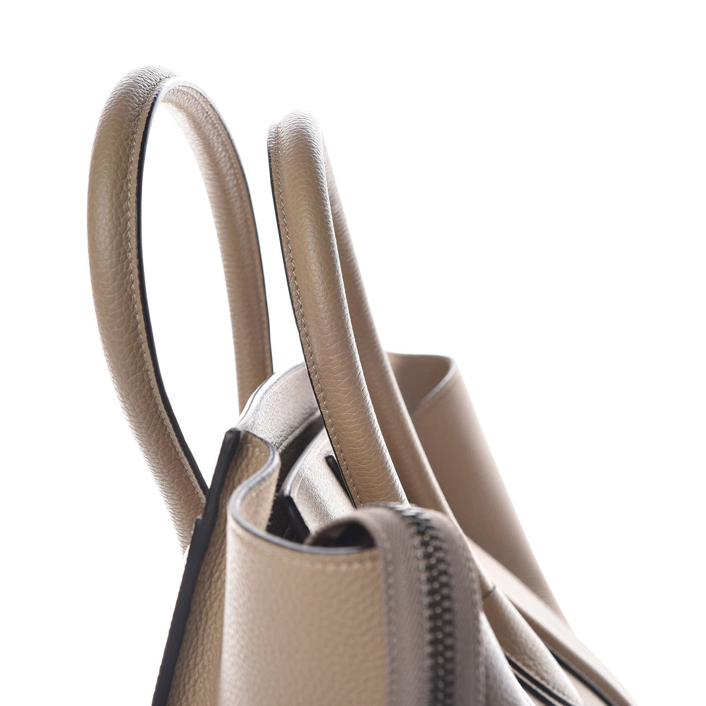 Drummed Calfskin Mini Luggage Dune