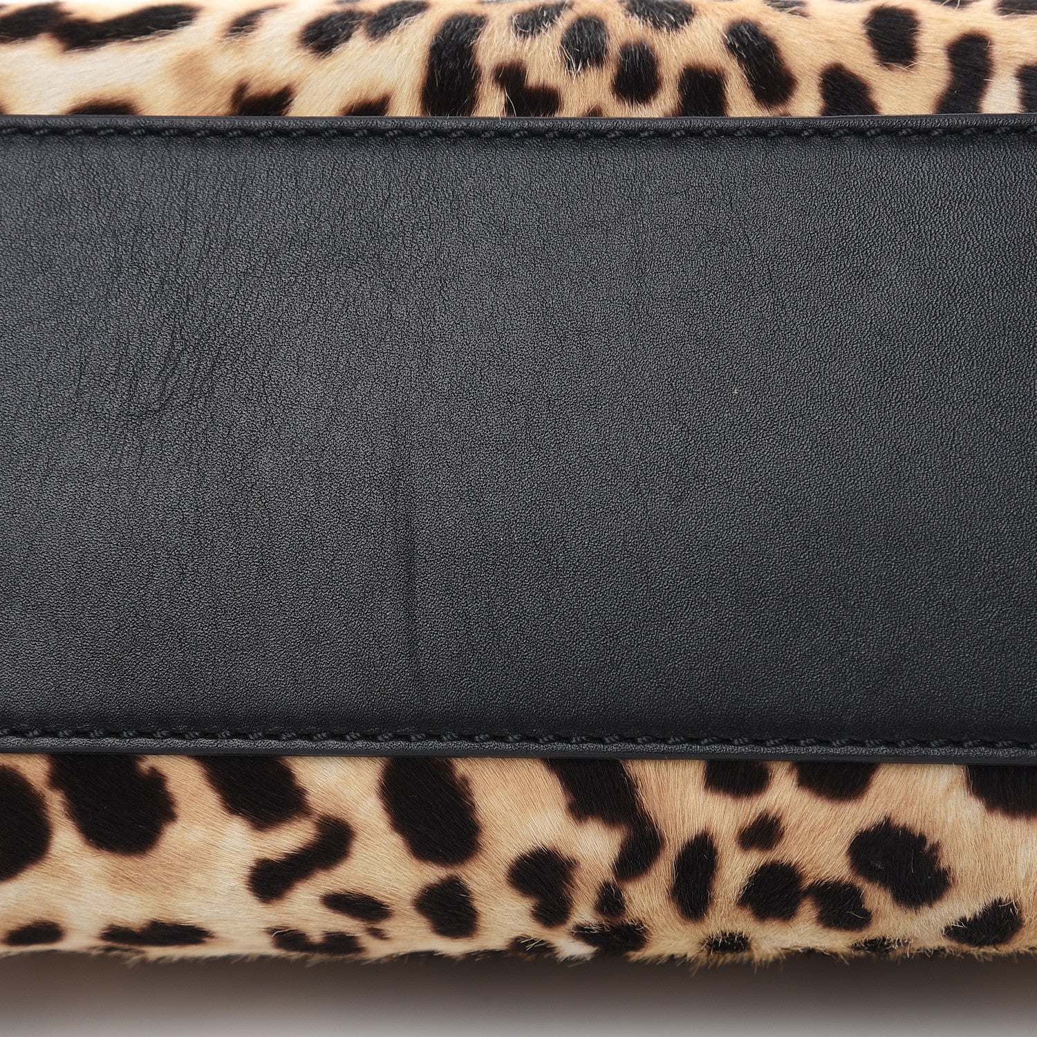 Gucci Calf Hair Bamboo Web Leopard Print Mini Nymphaea Top Handle Bag 11 of 16